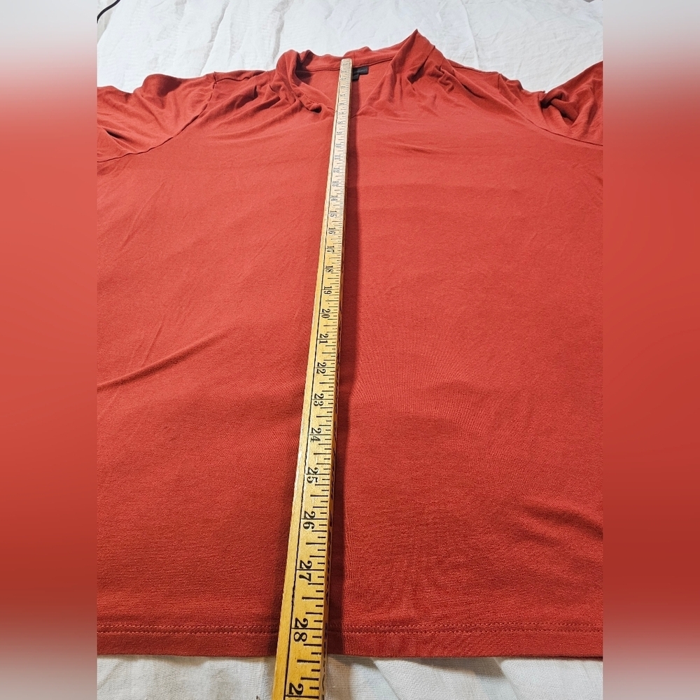 J. Jill Women's Rust Long Sleeve Blouse  SIZE 3X - Picture 4 of 5